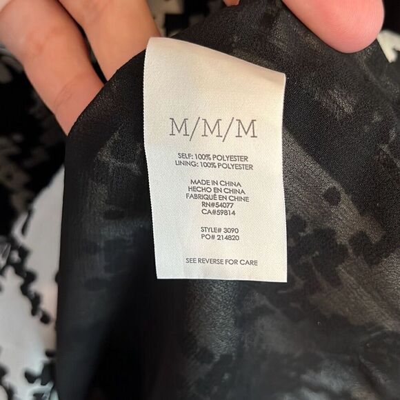 CAbi Broken Check Houndstooth Sleeveless Top Small #3090 - Picture 6 of 6